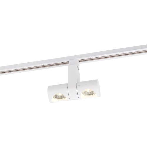 24W Contemporary LED Pipe Dual Track Head 36-Degree Beam 3000K by Nuvo Lighting