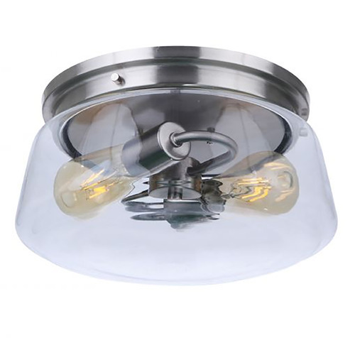 Laclede Satin Aluminum Flush Mount by Craftmade Lighting