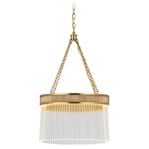 Marie Flanigan Menil Chandelier in Soft Brass by Visual Comfort Signature