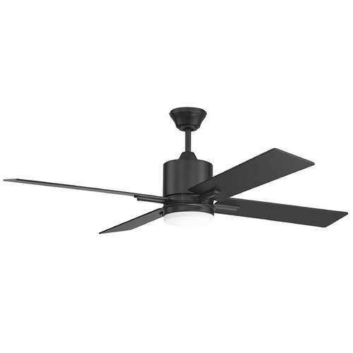 Teana 52-Inch LED Fan in Flat Black by Craftmade Lighting