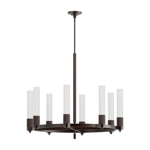 Rue 38-Inch Chandelier in Warm Bronze by Alora Lighting