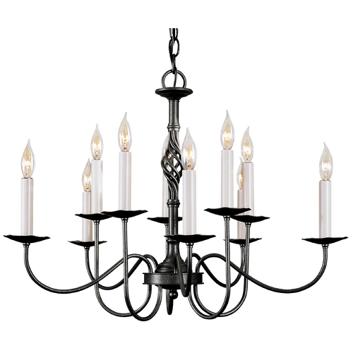 Chandelier in Natural Iron Finish