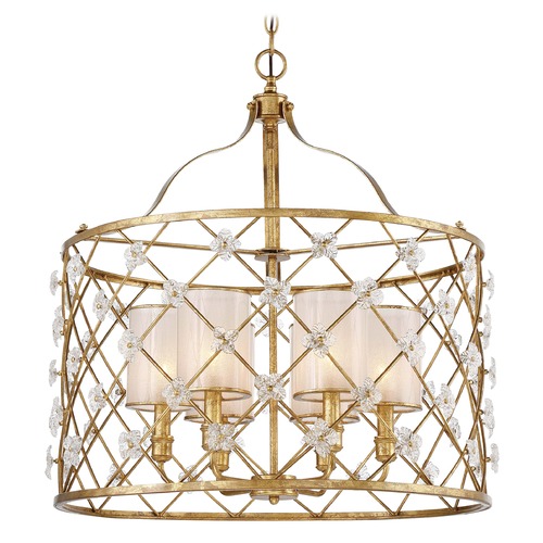 Victoria Park Elara Gold Pendant by Metropolitan Lighting