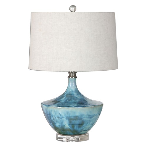 Chasida Blue Ceramic Lamp by Uttermost Lighting