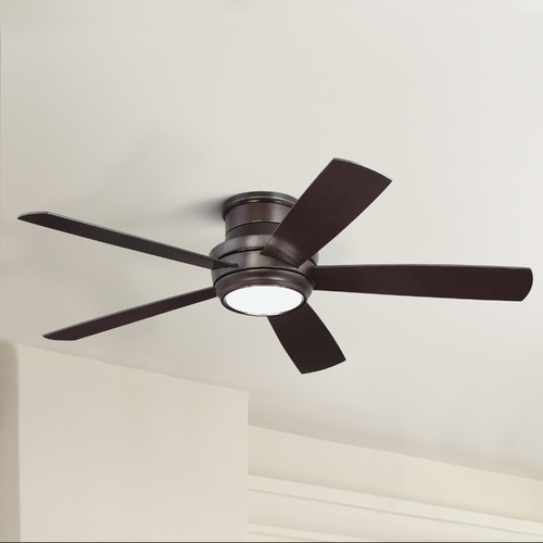 Craftmade Lighting Craftmade 52-Inch Tempo Hugger Fan Oiled Bronze with LED Light Kit TMPH52OB5