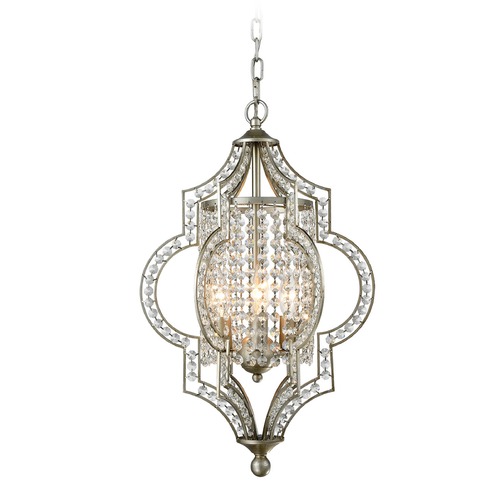 Elk Lighting Elk Lighting Gabrielle Aged Silver Pendant Light 16270/3