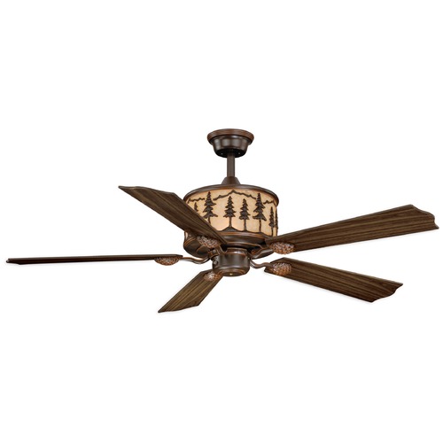 Vaxcel Lighting 56-Inch Yosemite LED Tree Ceiling Fan in Burnished Bronze by Vaxcel Lighting F0011