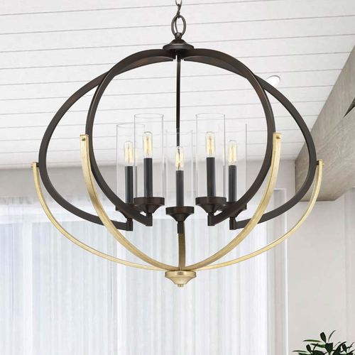 Evoke Antique Bronze Chandelier by Progress Lighting