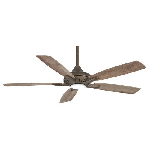 Minka Aire Dyno 52-Inch LED Fan in Heirloom Bronze with Barnwood Blades F1000-HBZ