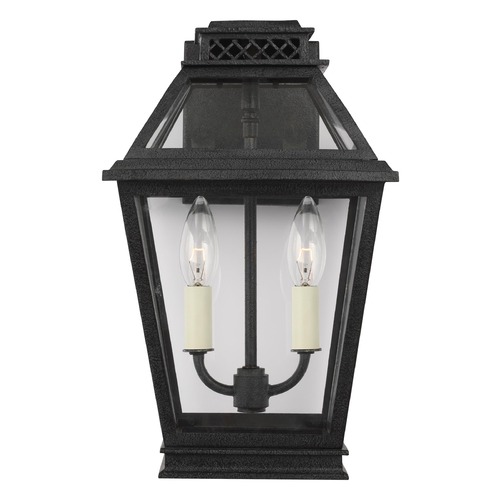 Visual Comfort Studio Collection Chapman & Meyers Falmouth Dark Weathered Zinc Outdoor Wall Lantern by Visual Comfort Studio CO1012DWZ