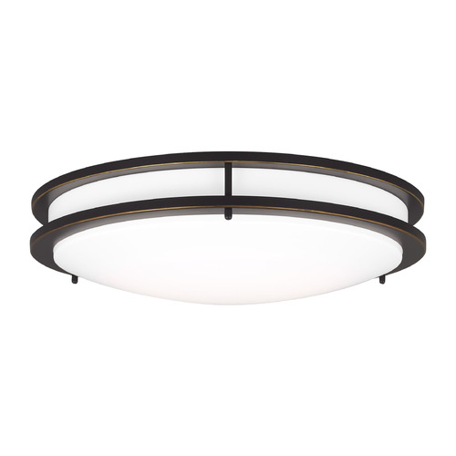 Mahone 17.75-Inch Antique Bronze LED Flush Mount by Generation Lighting
