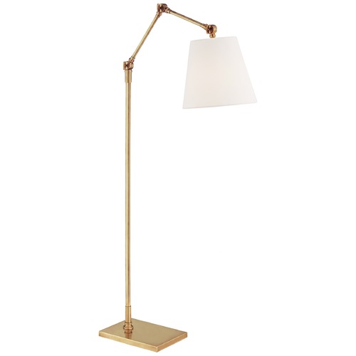 Suzanne Kasler Graves Floor Lamp in Antique Brass by Visual Comfort Signature
