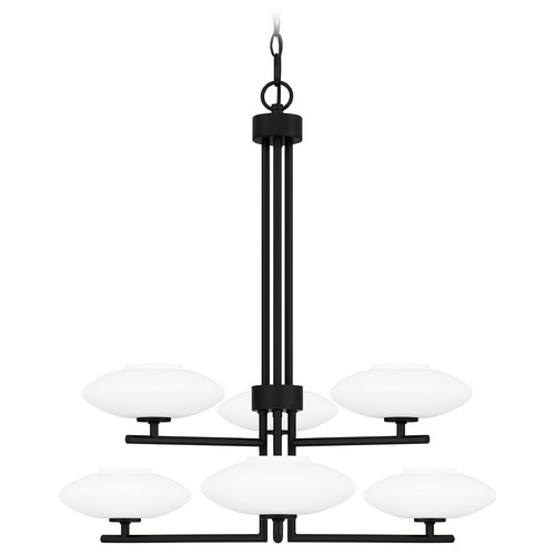 Quoizel Lighting Chenal Chandelier in Matte Black by Quoizel Lighting QCH5577MBK