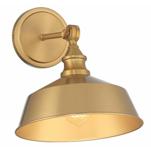10-Inch Adjustable Wall Sconce in Natural Brass by Meridian