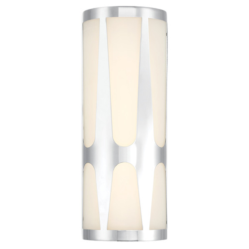 Crystorama Lighting Royston Polished Chrome Sconce