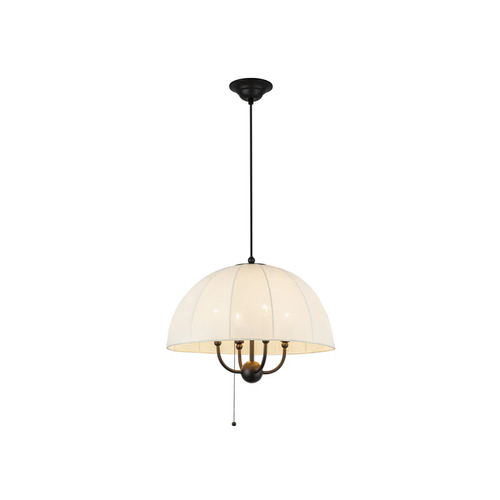 Alora Lighting Crosby Matte Black Pendant Light with Bowl / Dome Shade