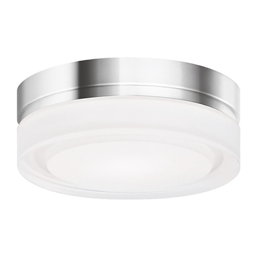 Visual Comfort Modern Collection Sean Lavin Cirque Small 2700K LED Flush Mount in Chrome by Visual Comfort Modern 700CQSC-LED