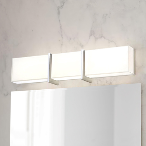 High Rise Linear LED Bathroom Light in Chrome by Minka Lavery