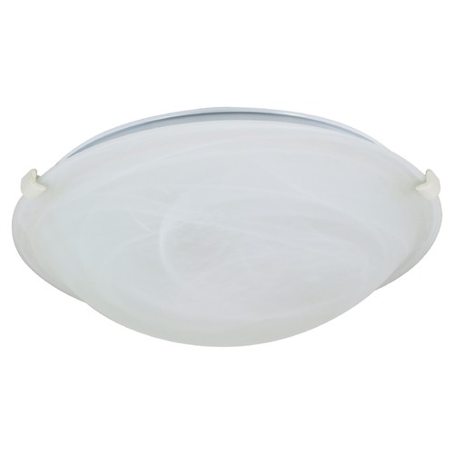 16-Inch Textured White Flush Mount by Nuvo Lighting
