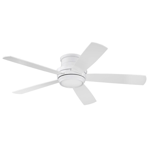Tempo Hugger 52-Inch White LED Fan by Craftmade Lighting