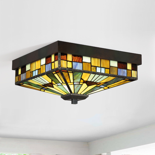 Inglenook Valiant Bronze Flush Mount by Quoizel Lighting