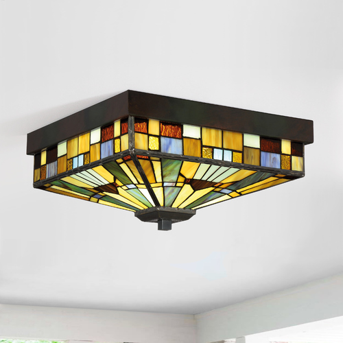 Quoizel Lighting Inglenook Valiant Bronze Flush Mount by Quoizel Lighting TFIK1614VA