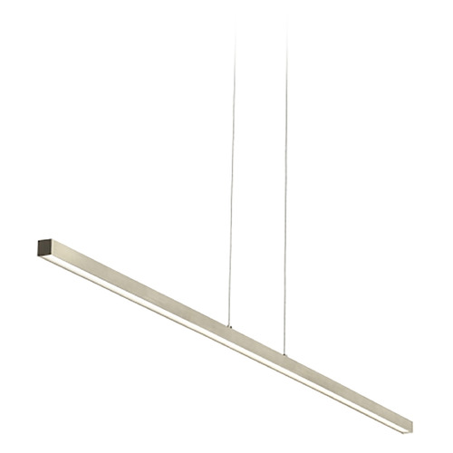 Essence LED Linear Pendant in Satin Nickel by Visual Comfort Modern