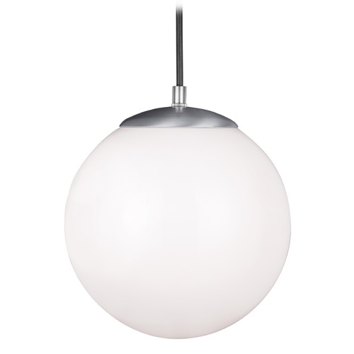 Visual Comfort Studio Collection Leo 10-Inch LED Globe Pendant in Satin Aluminum by Visual Comfort Studio 6020EN3-04