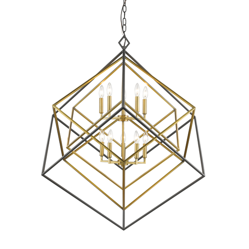 Z-Lite Euclid Olde Brass & Bronze Pendant by Z-Lite 457-10OBR-BRZ