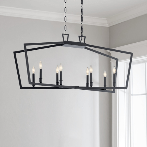 Kichler Lighting Abbotswell 8-Light Black Pendant by Kichler Lighting 43494BK