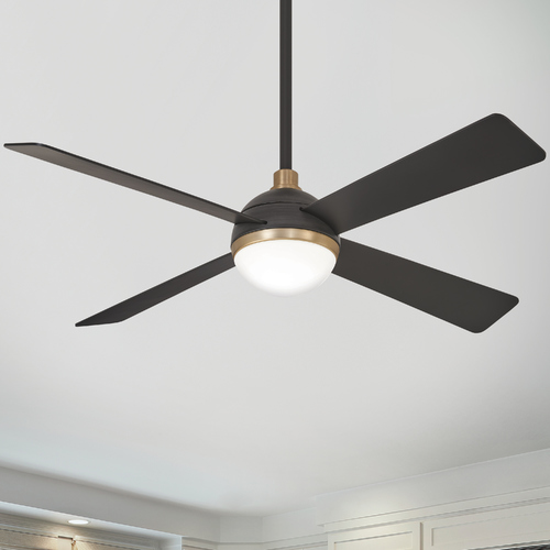 Orb 54-Inch LED Fan in Brushed Carbon by Minka Aire