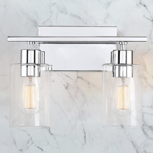 Lambert 13.25-Inch Vanity Light in Chrome by Savoy House