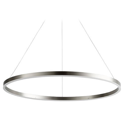 Oxygen Circulo 32-Inch LED Ring Pendant in Satin Nickel by Oxygen Lighting 3-65-24