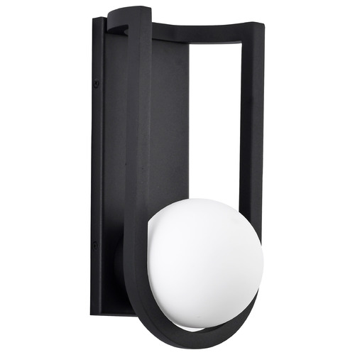 Cradle 6W LED Medium Wall Lantern in Matte Black by Nuvo Lighting