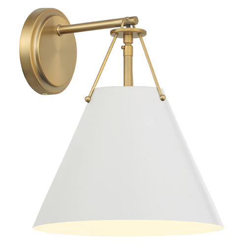 Crystorama Lighting Xavier Vibrant Gold Sconce