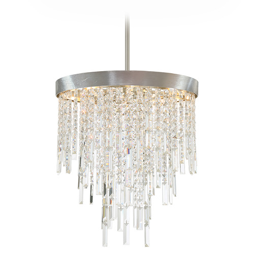 Crystorama Lighting Winfield Antique Silver Crystal Chandelier