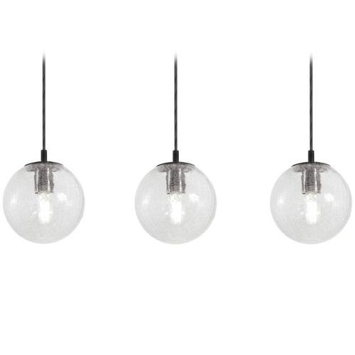 Afx Lighting Palla Black Multi-Light Pendant with Globe Shade