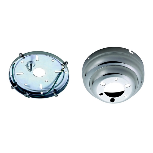 Flush Mount Canopy in Polished Nickel by Visual Comfort & Co Fan Collection