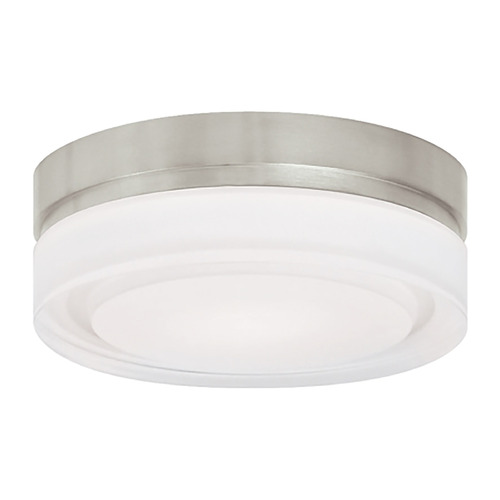Visual Comfort Modern Collection Sean Lavin Cirque Small 2700K LED Flush Mount in Nickel by Visual Comfort Modern 700CQSS-LED