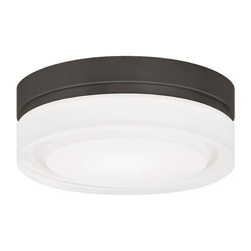 Visual Comfort Modern Collection Sean Lavin Cirque Small 3000K LED Flush Mount in Bronze by Visual Comfort Modern 700CQSZ-LED3
