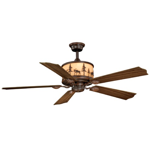 Vaxcel Lighting Yellowstone Burnished Bronze Ceiling Fan by Vaxcel Lighting FN56305BBZ