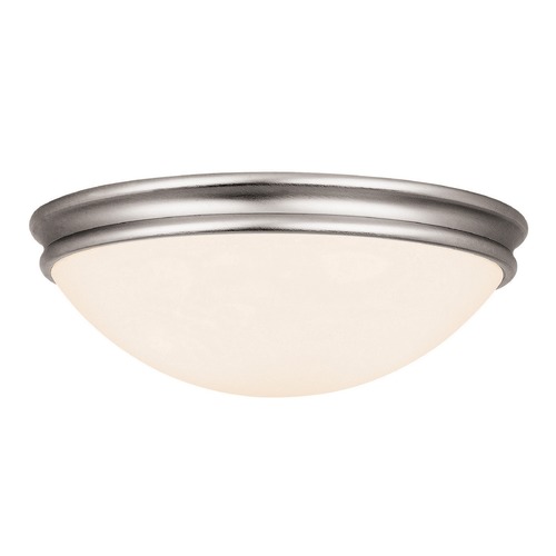 Access Lighting Atom Brushed Steel LED Flush Mount by Access Lighting 20725LEDDLP-BS/OPL