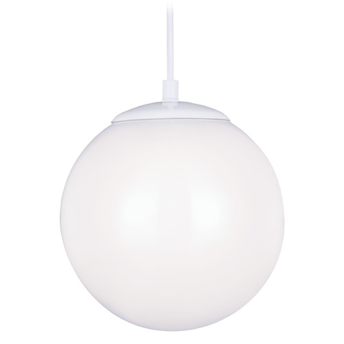 Visual Comfort Studio Collection Leo 10-Inch LED Globe Pendant in White by Visual Comfort Studio 6020EN3-15