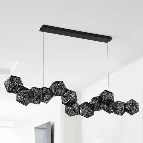 Modern Forms by WAC Lighting Riddle Black LED Pendant by Modern Forms PD-62864-BK
