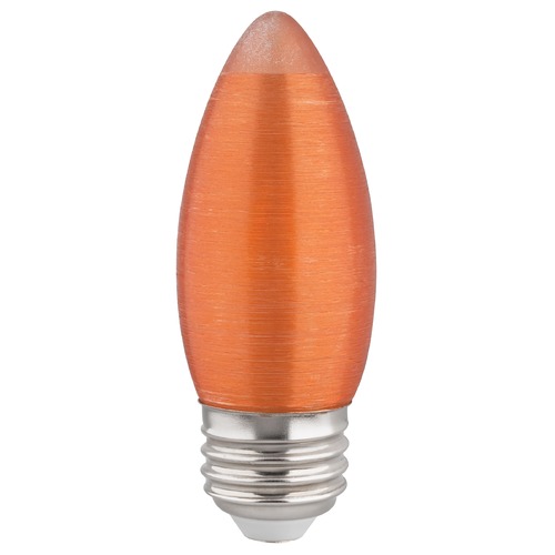 Satco Lighting 2W C11 LED Satin Spun Amber Medium Base 2100K 100 Lumens 120V Dimmable by Satco Lighting S23407