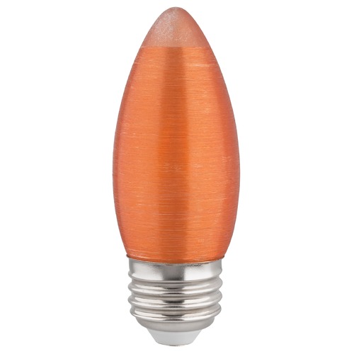 2W C11 LED Satin Spun Amber Medium Base 2100K 100 Lumens 120V Dimmable by Satco Lighting