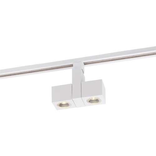 Nuvo Lighting 24W Contemporary LED Square Dual Track Head 24-Degree Beam 3000K by Nuvo Lighting TH486