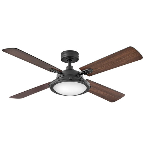 Hinkley Collier 54-Inch LED Smart Fan in Matte Black by Hinkley Lighting 903254FMB-LID