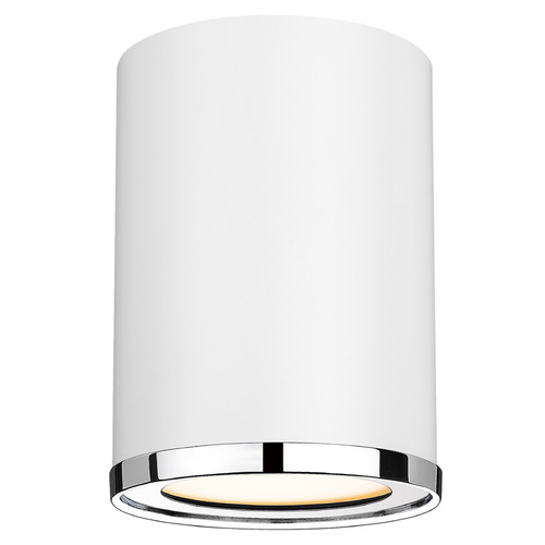 Arlo Matte White & Chrome Flush Mount by Z-Lite