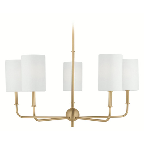 Visual Comfort Studio Collection Visual Comfort Studio Collection Foxdale Satin Brass Chandelier 3109305-848